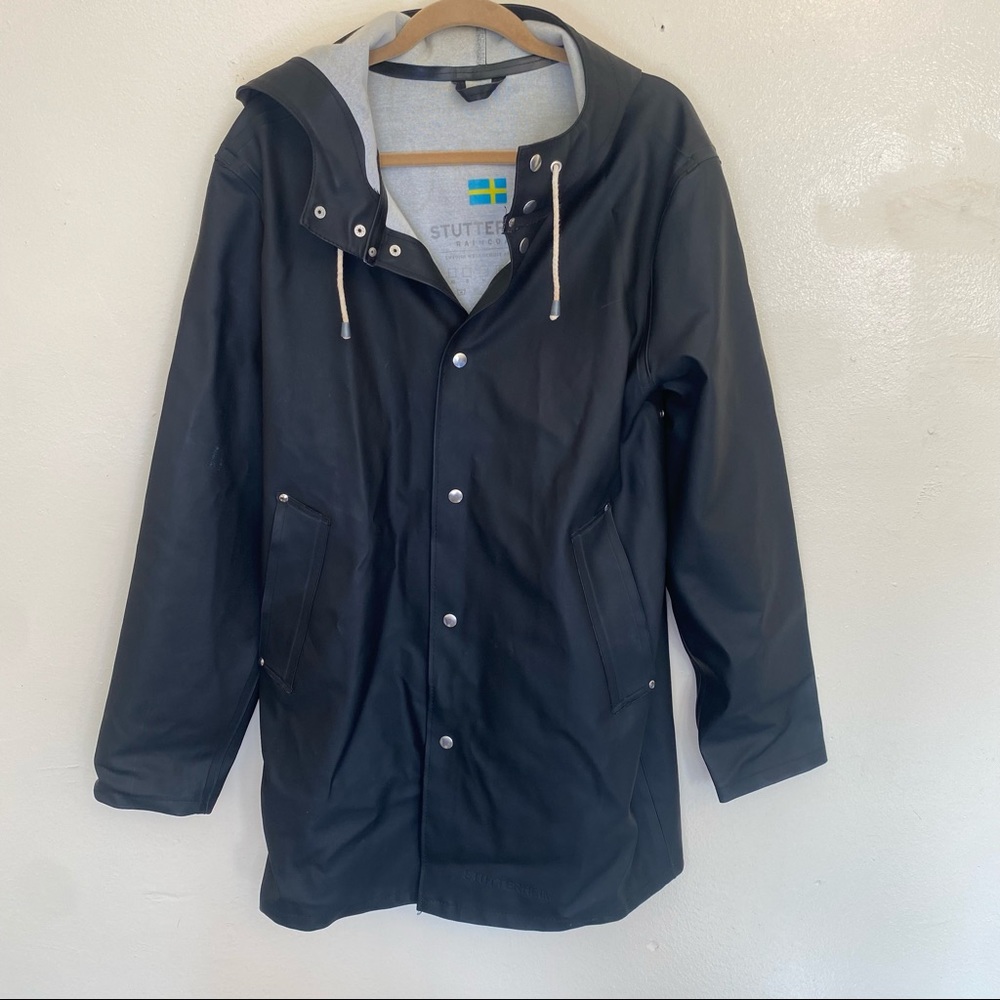 Stutterheim Mosebacke Black Raincoat